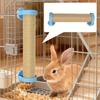 Natural Sisal Rabbit Scratch Post, Adjustable Angle Claw Scratcher, Interactive Climbing Toy for Rabbits Cats