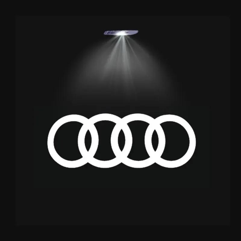 For Audi C74Pcs For Audi A3 A4 B8 8P 8V A6 C7 A5 Q5 B7 B6 B9 SLINE RS Q3 Q7 S3 S4 S5 S6 Car Door Welcome Light Led HD Projector Lamp