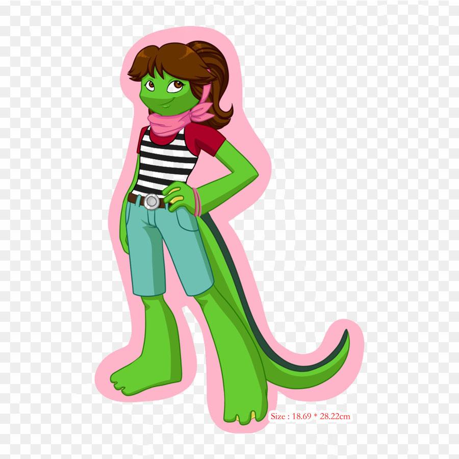 Cartoon Mona Lisa Iron On Heat Transfer Printing Vinyl Patches Sticker for Clothes DIY Appliques Washable Patches