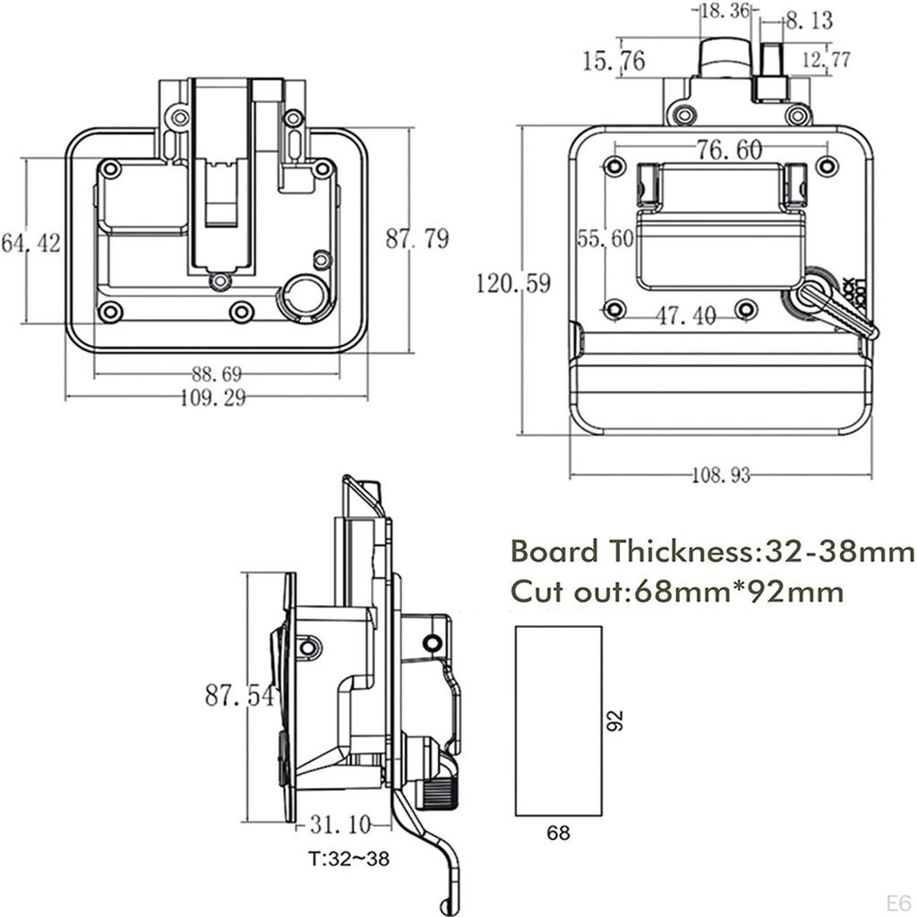 RV Door Locks Handle Set for Trailers, Install