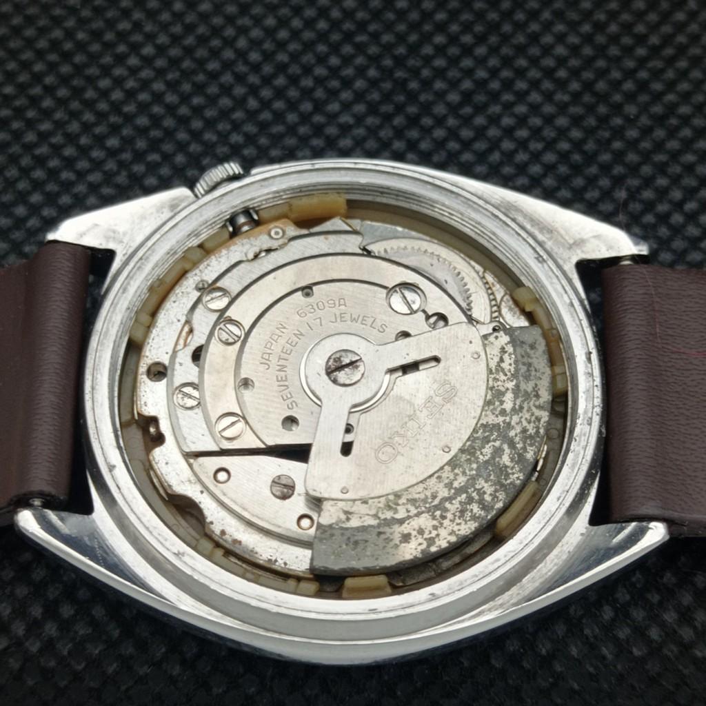 Б/У винтажные часы SEIKO 5 AUTOMATIC 6309A JAPAN MENS D/D MAROON WATCH 596-a312728-9 SKU596-a312728