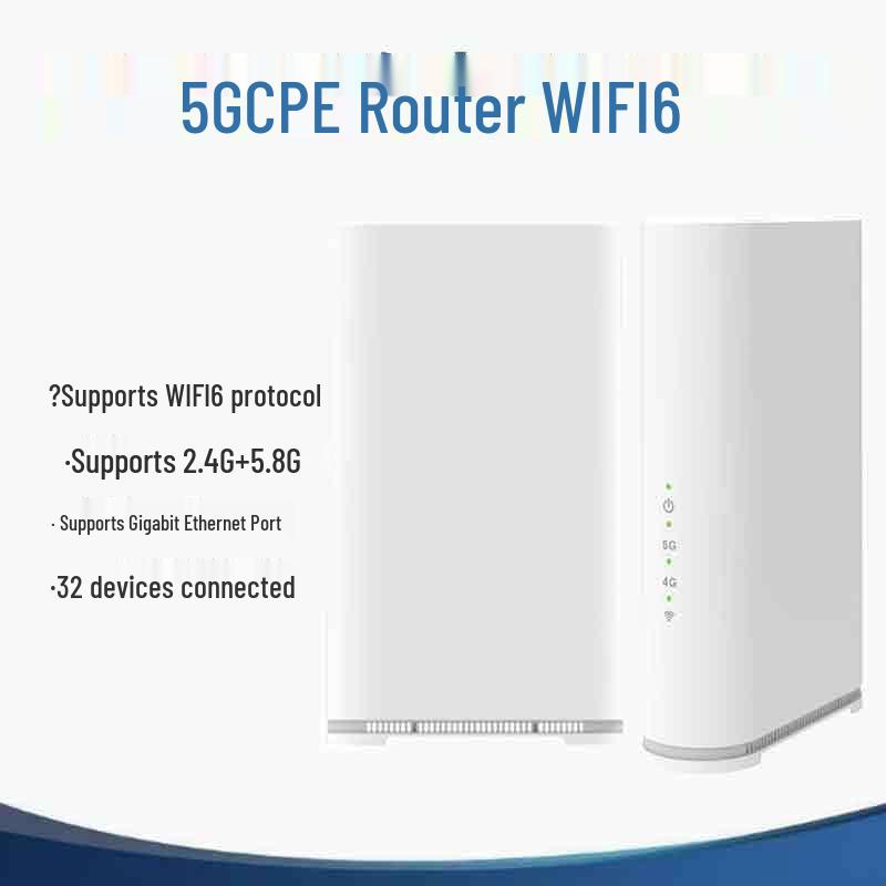 5G WiFi6 Dual-Mode Router with 4 Gigabit Ports, Supports Dual Band AX1800 (CZ200)