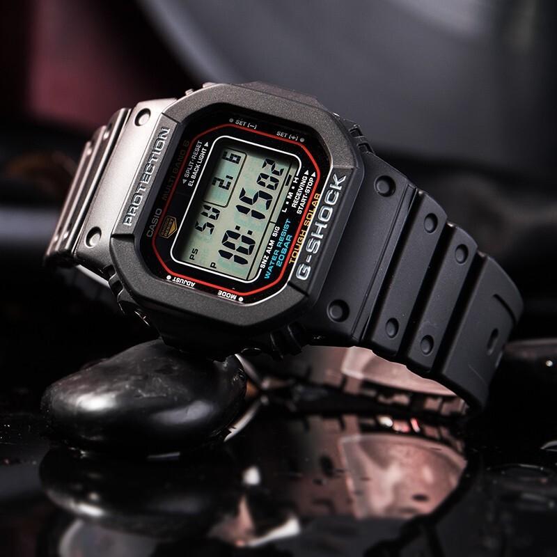 G-Shock Casio серия G-SHOCKBABY-G ретро крутые маленькие квадратные ЖК-дисплей ударопрочные и водонепроницаемые часы японские и корейские GW-M5610-1BGD-560-1PRD