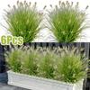 1/6 Bundles Simulation Ground Plants Outdoor Plastic Wedding Fake Dog Tail Flower Window Frame Decor 2 Sizes