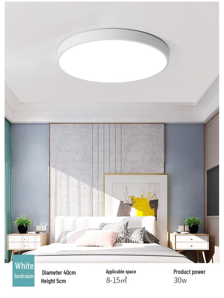 High-End Round Ceiling Lamp for Eye Protection: Ideal for Bedroom, Living Room, Corridor, Aisle, or Balcony.