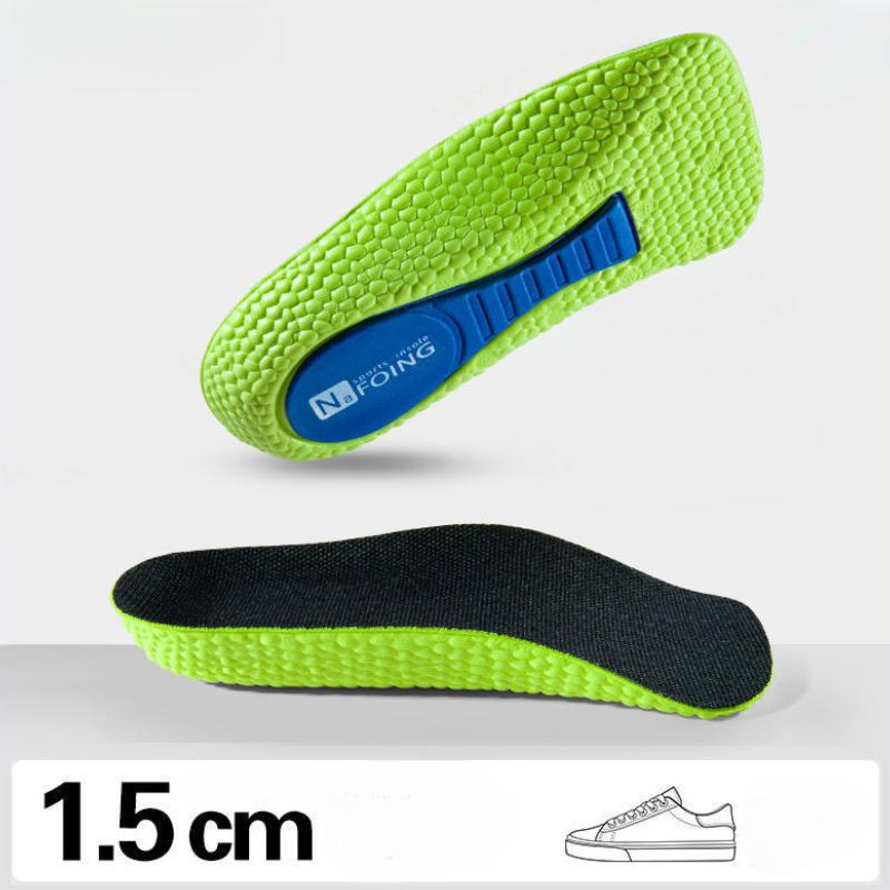 Стельки из пены с эффектом памяти, увеличивающие высоту, для мужчин и женщин, ортопедические стельки для плоской стопы, поддерживающие свод стопы, кроссовки, подушечки для обуви с подъемом каблука