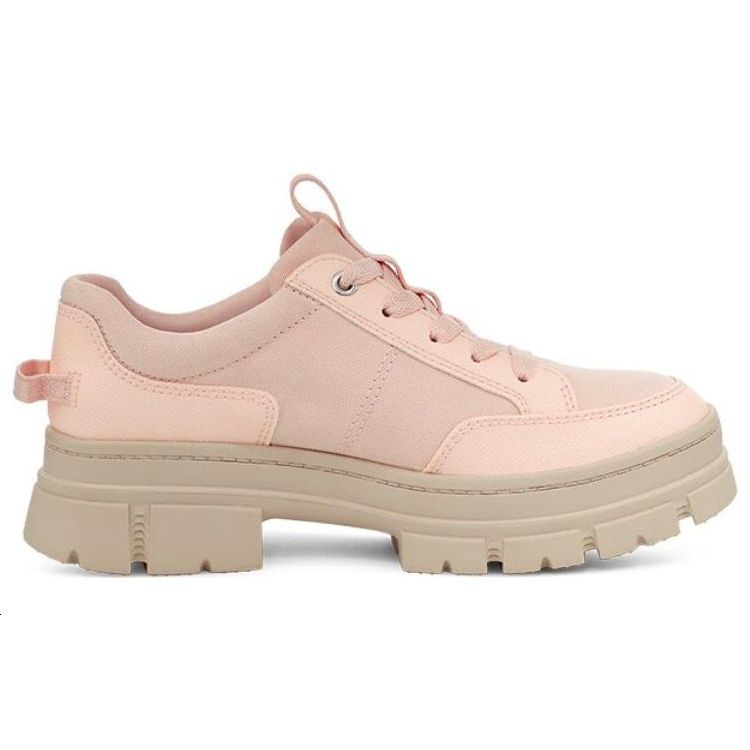 UGG Fabric Minimalist Lace-Up Round-Toe Casual Shoes Women Shoes Rose-Nude 1136892-RYBG