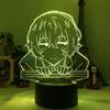 Bungo Stray Dogs Dazai Book 3D Led Аниме Лампа Ночники Иллюзия Изменение Цвета Настольная Лампа Для Украшения Спальни