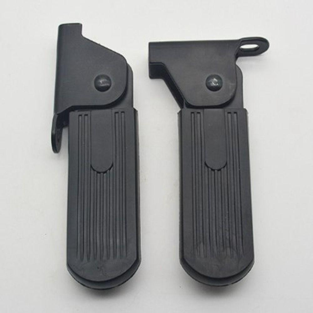 1pair Black Electric Vehicle Parts Aluminium Alloy/Nylon L3 Foot Pedal Electric Bike Accessories