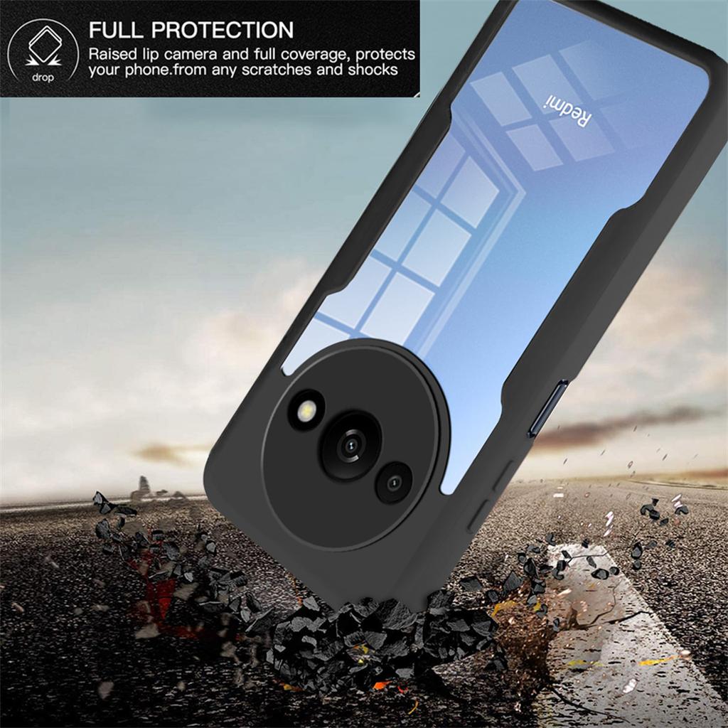 Для Redmi A3 Xiaomi 360 Чехол для телефона Полная защита Протектор экрана Защита объектива камеры Бампер Чехол Funda