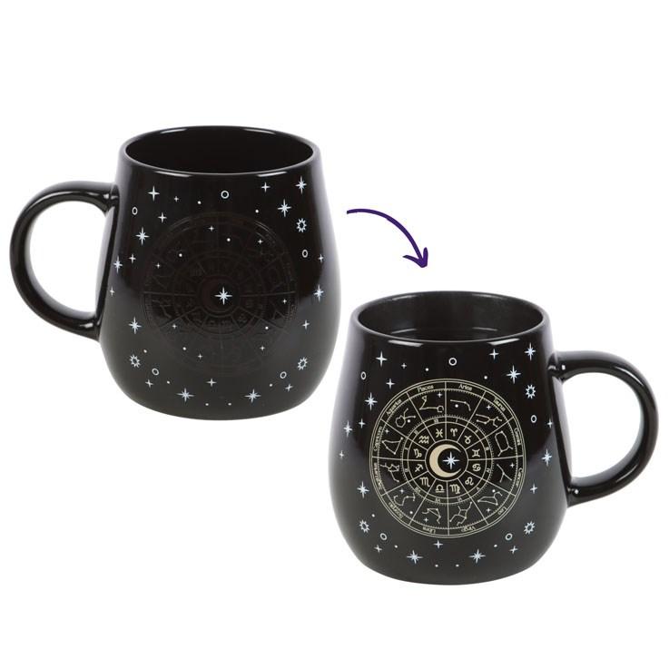 Something Different Astrology Wheel Heat Changing Mug