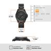 RILEY Multifunction Black Stainless Steel Watch