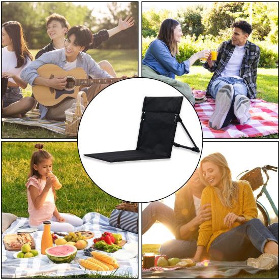 Открытый ленивый стул, складной стул для кемпинга, подушка с сумкой для хранения, съемный водонепроницаемый пляжный стул, портативная подушка для сиденья для рыбалки, пешего туризма, барбекю