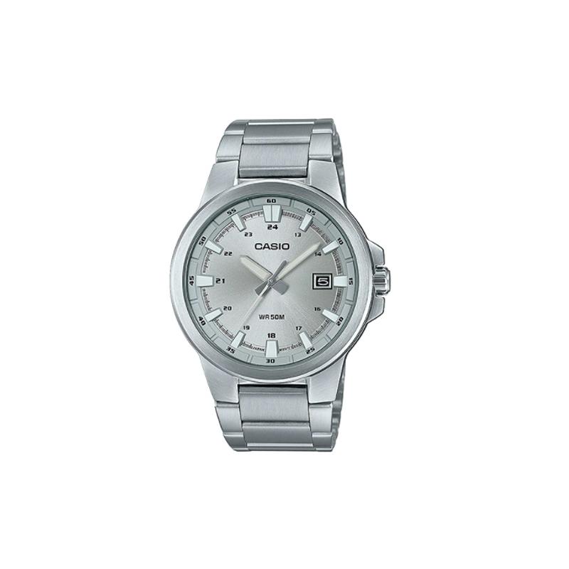 Casio Серия CASIOSTANDARD проста и модна, кварцевый механизм, ремешок из нержавеющей стали, японские и корейские часы, мужские часы, MTP-E173D-7AV