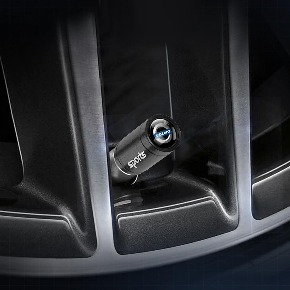 4Pcs Car Styling 3D Metal Wheel Tire Valve Caps Badge Stem Case For Volvo Rdesign V40 V60 V90 V50 XC40 XC60 XC90 S60 S90 C50 C70
