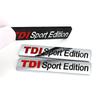 3D-металлический TDI Sport Edition с логотипом Turbo, наклейка на автомобиль, эмблема, значок, наклейка