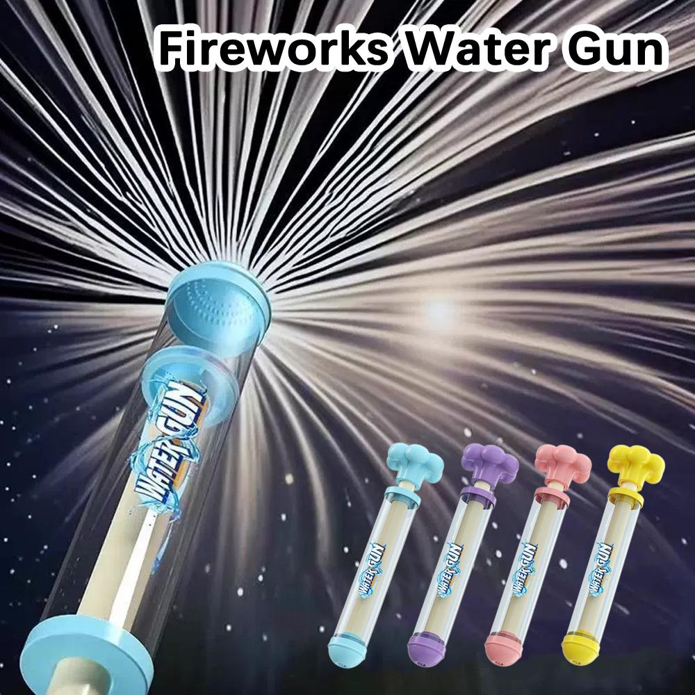 1/3PCS Fireworks Pull-out Water Gun Outdoor Splash Games Beach Swimming Pool Lawn Party Activities Interactive Water Spray Toy