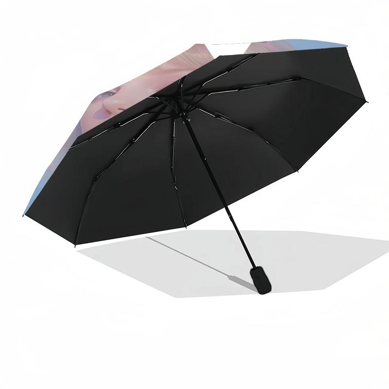 Taylor Swift Themed Automatic Opening and Closing Umbrella, Compact Travel Umbrella, Lightweight and Portable, Suitable for Beach Commuting