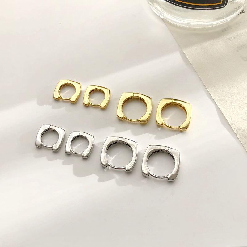Серьги геометрического размера для женщин, холодный стиль, универсальный новый стиль