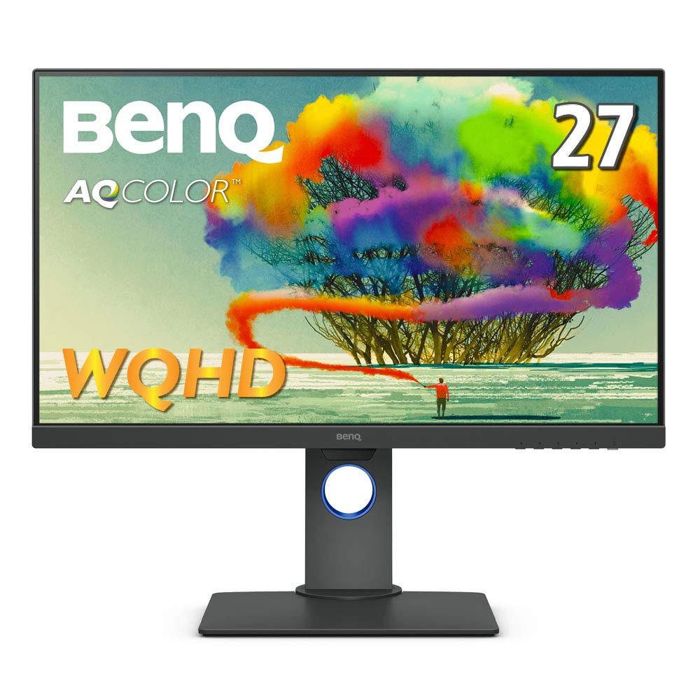 BenQ Япония BenQ PD2705Q Монитор для дизайнеров мощность (27 дюймов/WQHD/HDR/IPS/sRGB 100%/USB Type-C (Блок питания 65 Вт)/Функция KVM/USB-концентратор/DP-выход/MST/высота