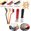 5 PCS/Set Cleaning Tools Kitchen Cleaning Brush Gas Stove Cleaning Brush Oil Dirt Cleaning Shovel Wire Brush Clearance Range Hood Cleaning Tool