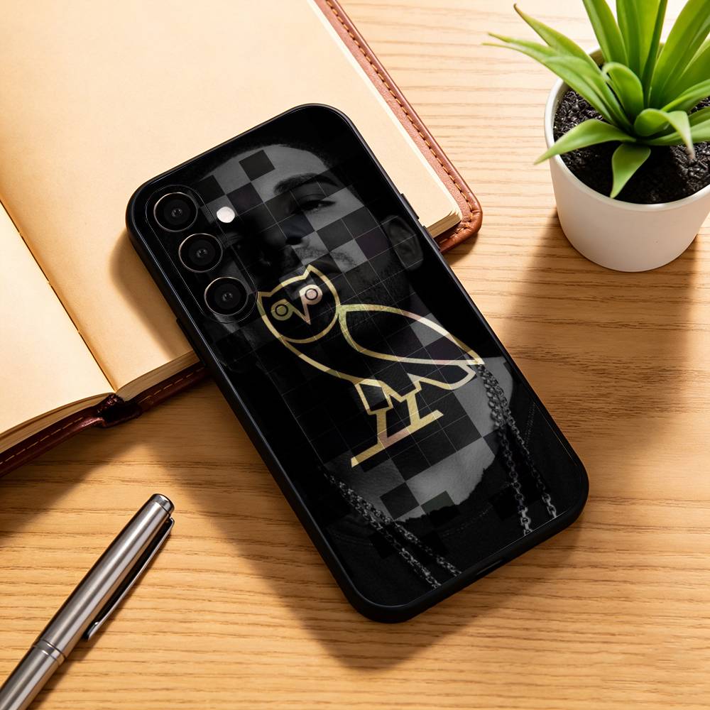 OWL-l D-Drake OvO Чехол для телефона Samsung Galaxy A73,A72,A71,A70,A53,A52,A51, Мягкий силиконовый черный чехол