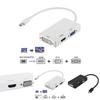 Мини DisplayPort к HDMI DVI VGA 3-в-1 адаптер с чипсетом для Macbook Pro Air для настройки нескольких мониторов