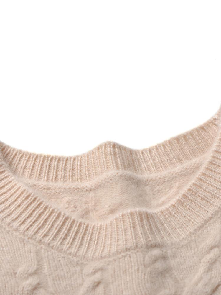 Женский кашемировый свитер Qinghe кашемир 30% кашемир 70% шерсть осенне-зимний кашемировый пуловер мягкий и теплый