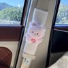 Car Seat Belt Shoulder Cover Women Cute Plush Plushie Bunny Bear Car Accessories Safety Pad Universal Decor for Women Girls