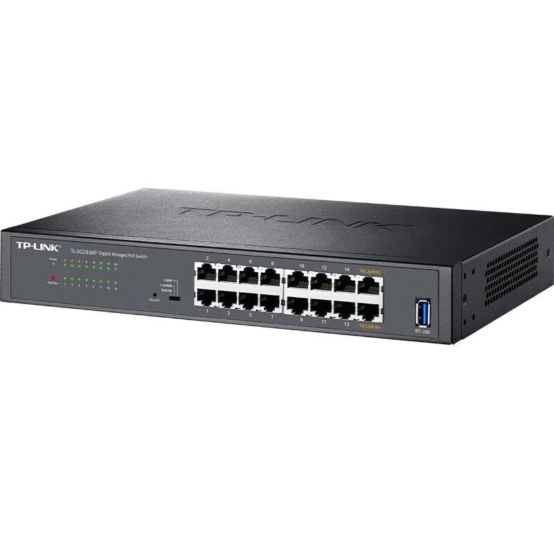 TP-Link 16-Port Gigabit Layer 2 Managed PoE Switch
