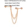 Серьги-цепочки для хряща, промышленные серьги-цепочки из нержавеющей стали, двойной пирсинг, модная вечеринка
