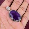 Подвеска с аметистом, ювелирные изделия из драгоценных камней, подвеска из цельного серебра 925 пробы, подарок для женщин, подвеска ручной работы