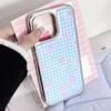 Zhitai Милый Стиль Гальванизированный Серебристый Чехол с Краями для iPhone 16/15/14 Pro Max/13 Pro