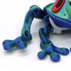 2Pcs Christmas Frog Fridge Magnet 3D Printed Movable Joints Santa Hat Frog Articulated Animal Figurine Magnetic Frog Refrigerator Decoration