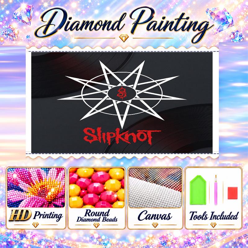 Slipknot Diamond Painting Kit 5D Full Drill DIY Diamond Mosaic Wall Art Home Decor