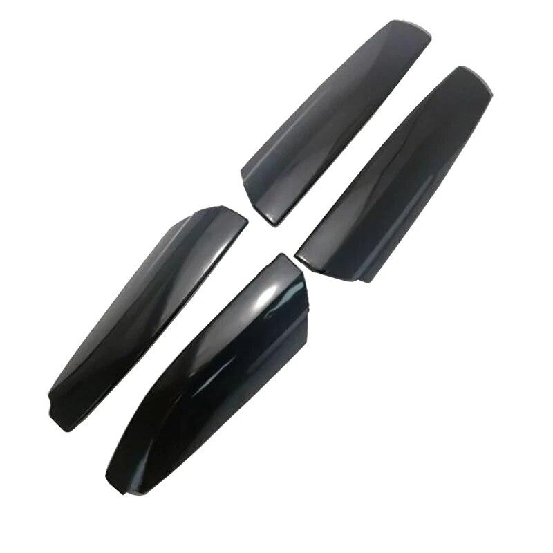 4pcs Black Roof Rack Rail End Cover Shell Cap For Toyota Highlander XU40 2008 2009 2010 2011 2012 2013 Replace Cover Accessories