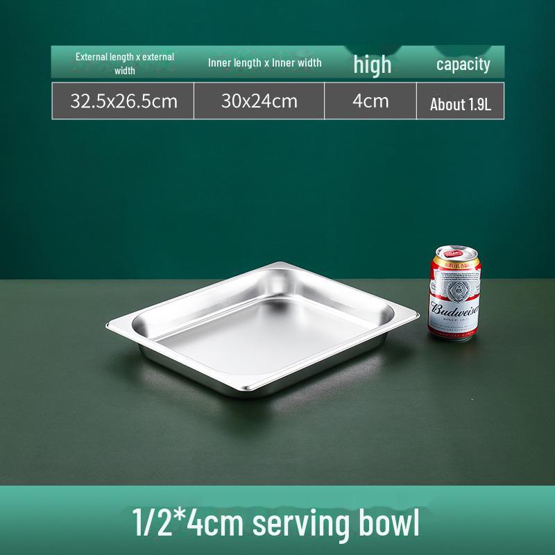 Квадратная сервировочная миска из нержавеющей стали с крышкой для фаст-фуда, молочного чая, приправ или горячих блюд