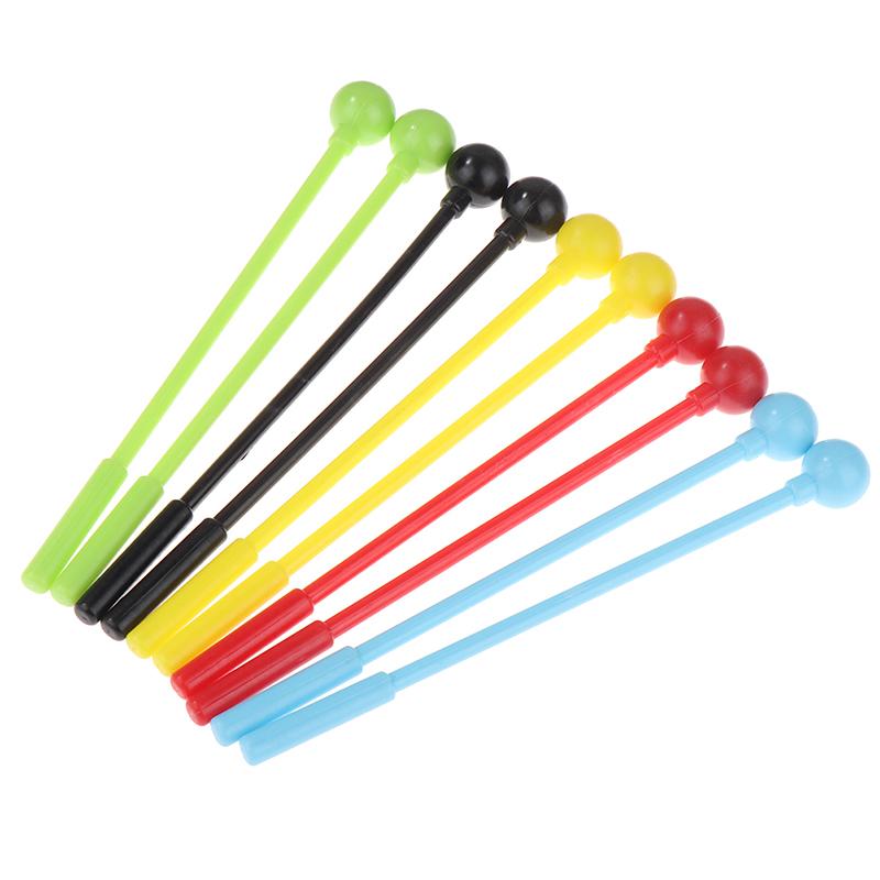 2Pcs Percussion Drum Sticks Mallets Drumsticks Adults Kids Stick Mallet Plastic Instrument Children'S Toys Accessories
