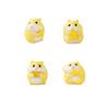 4Pcs Animal Statues Little Yellow Hamster Statues Sculptures Hamster Figurines Lawn Yard Decorations Photograph Props