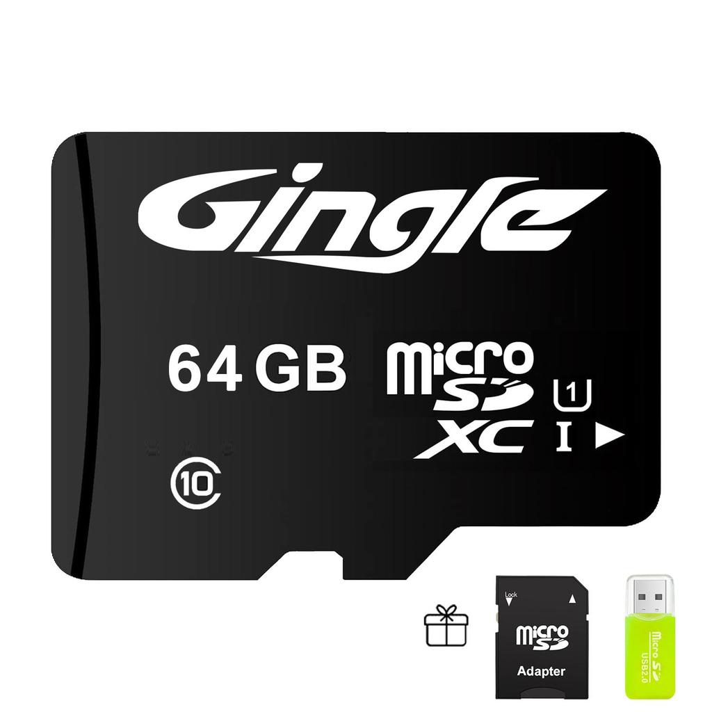 Карта памяти 64 ГБ Micro SD карта SD TF карта Флэш-карта Class10 Карта памяти 64 ГБ microSD TF C10 64G SDXC + кард-ридер SD адаптер Карта памяти для телефона