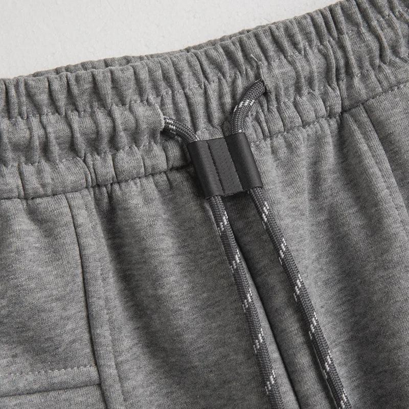 Женские серые широкие спортивные брюки - осень/зима 2024 года, стиль Yunrou Wutong