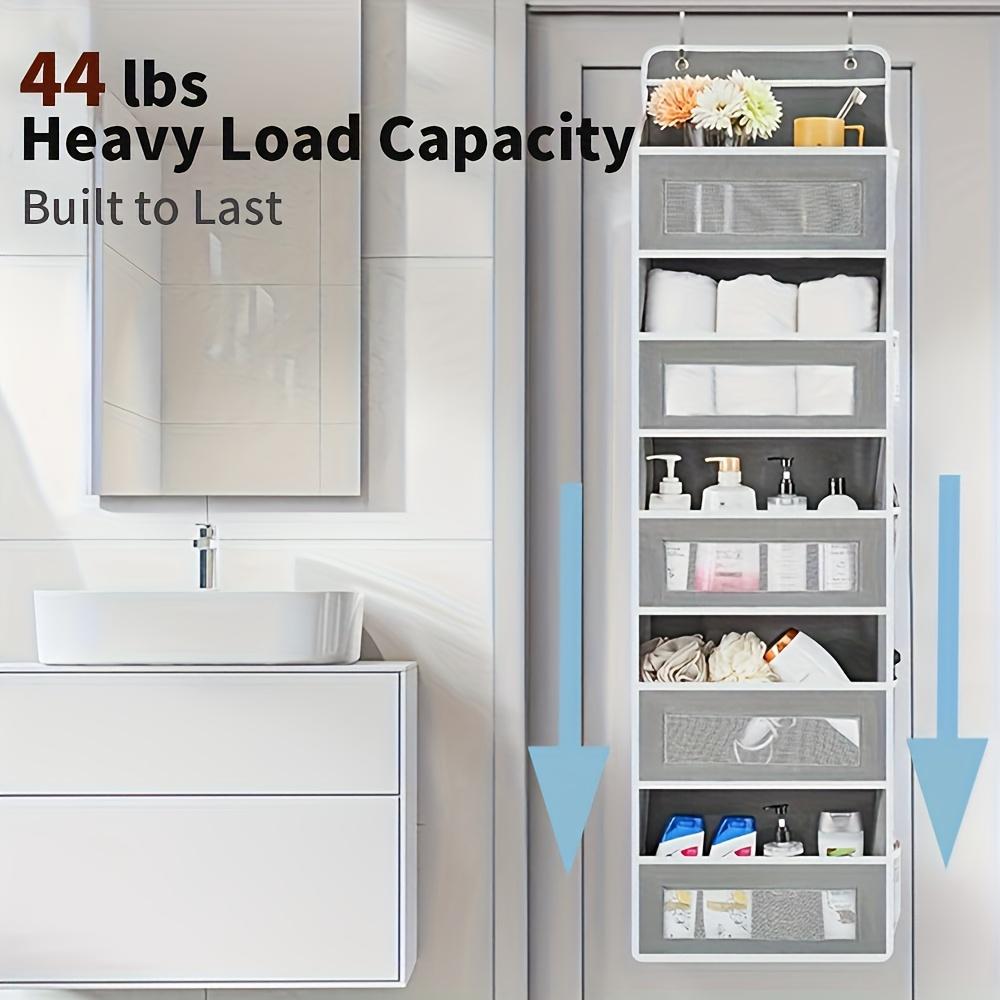 5-уровневый ящик для хранения, ящик для хранения на двери, подвесной ящик с 5 карманами большой вместимости, противоопрокидывающийся, грузоподъемностью 44 фунта, ящик для хранения на задней стороне двери для домашнего хранения