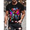 Hip-hop Style Cartoon 3D Print Men's T-shirt Summer Casual Everyday Top Urban Street Fashion Men's T-Shirts
