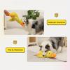 1pc Large Duck Design Pet Grinding Teeth Squeaky Plush Toy, Durable Chew Toy For Dog Interactive Supply