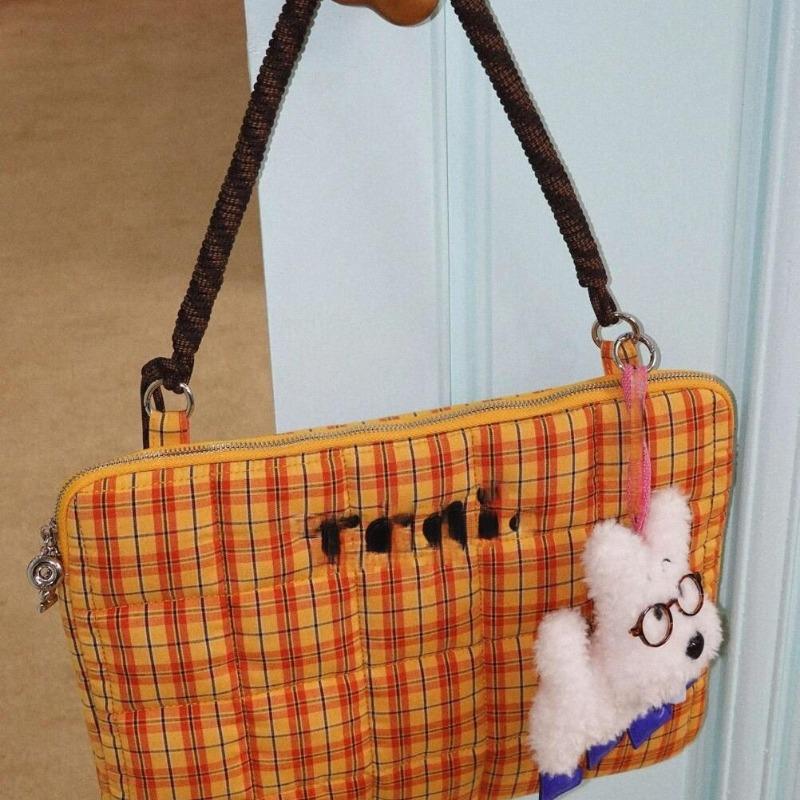 Женская сумка через плечо Hand Bill, плетеная, с небольшой вышивкой, с бисером, устойчивая к падениям, сумка для компьютера, сумка для ноутбука