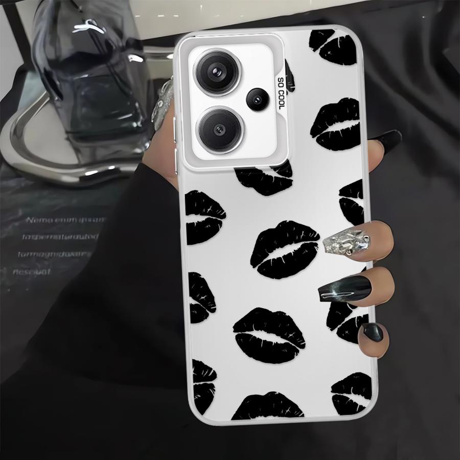 Чехол с принтом губ для Xiaomi Redmi Note 14 Note 13 12 Pro Plus 14C 11 Pro 12 12C 10 A1 A2 13C