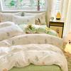 Sleep Grid 12868 Cotton Printed Four Piece Set