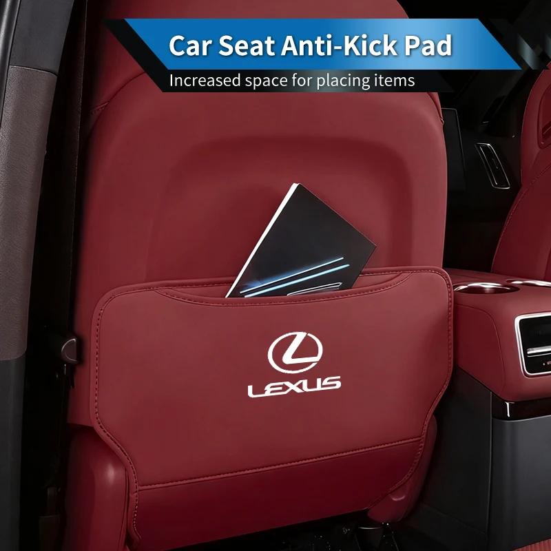 MMLU4 Car Seat Anti-Kick Pad Seatback Storage Protector Cover Accessories For Lexus UX250h RX450h CT200h RX400h NX300h RX350 RX300 GX4