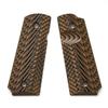 VZ Grips G10 Grips for 1911 Operator Hyena Brown Compact/Officer's II, (Authentic)