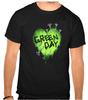 Green Day Greenday Rock Music Logo Black T-Shirt -1297-